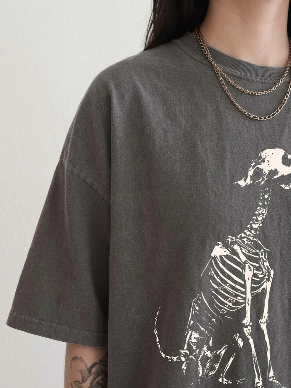 Pets Dog Ghost & Skeleton 'Boop' Graphic Tee - Pepper - Picture 2 of 2